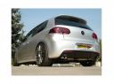 POSTERIORE INOX SDOPPIATO TERMINALI ROTONDI 102MM SPORT LINE RAGAZZON VW GOLF MK6 2.0 GTI TSI 155/173KW DIAM.70MM 2009+