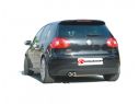 POSTERIORE INOX SDOPPIATO TERMINALI ROTONDI 2X80MM RACING RAGAZZON VW GOLF MK5 2.0 TURBO FSI GTI 147/169KW 11/2003+