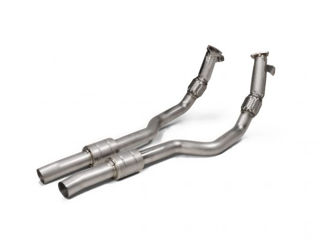 AKRAPOVIC EXHAUST LINK PIPE SET AUDI RS6 AVANT (C8) 2022 WITH GPF