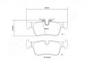 BREMBO REAR BRAKE PADS KIT BMW X1 (F48) sDrive 20 i 141KW 192 11/14+