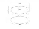 KIT PASTIGLIE FRENO ANTERIORI BREMBO MERCEDES-BENZ GLK-CLASS (X204) 350 CGI (204.957) 225KW 306 06/08-12/15