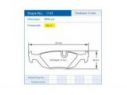 PAGID PAIR REAR BRAKE PADS BMW 5 (E28) 525 I 110 KW 06/81-12/87
