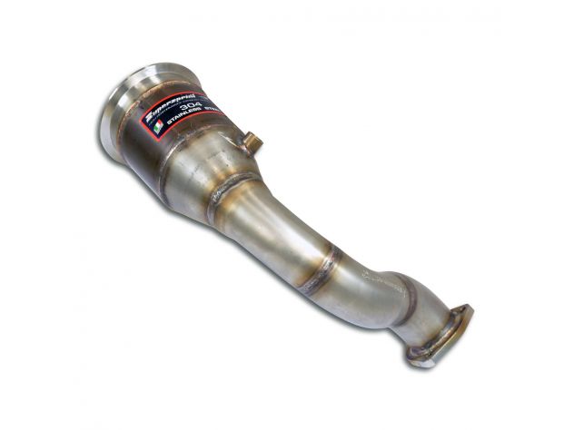 DOWNPIPE RIGHT + CATALYST SUPERSPRINT PORSCHE 536 CAYENNE COUPÈ TURBO 4.0L V8 (550HP WITH GPF) 2020+ (WITH VALVE)